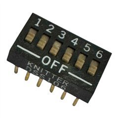 DSS106 Knitter DIP Slide Switch 6 Position SPST