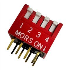 MorS DIP Slide Switch 4 Position SPST