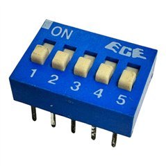 EGE DIP Slide Switch 5 Position SPST