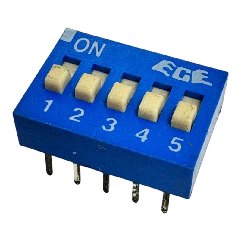 EGE DIP Slide Switch 5 Position SPST