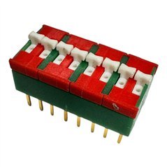 Secme DIP Slide Switch 4 Position 16Pin SPST