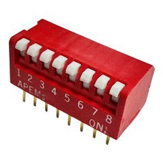 DP08V DIP Slide Switch 8 Position SPST