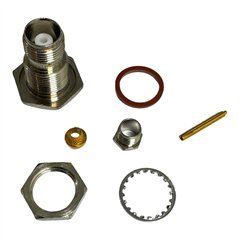 3104-7141-10 RF Connector Straight Bulkhead TNC (f) For 0.220’’ Cable
