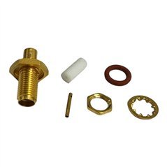 GD.043.600 Compel RF Connector Straight Bulkhead SMA(f) For RG58 Cable
