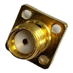 CDI 5922C RF Connector 4 Hole Flange Connector Panel Mount SMA(f)