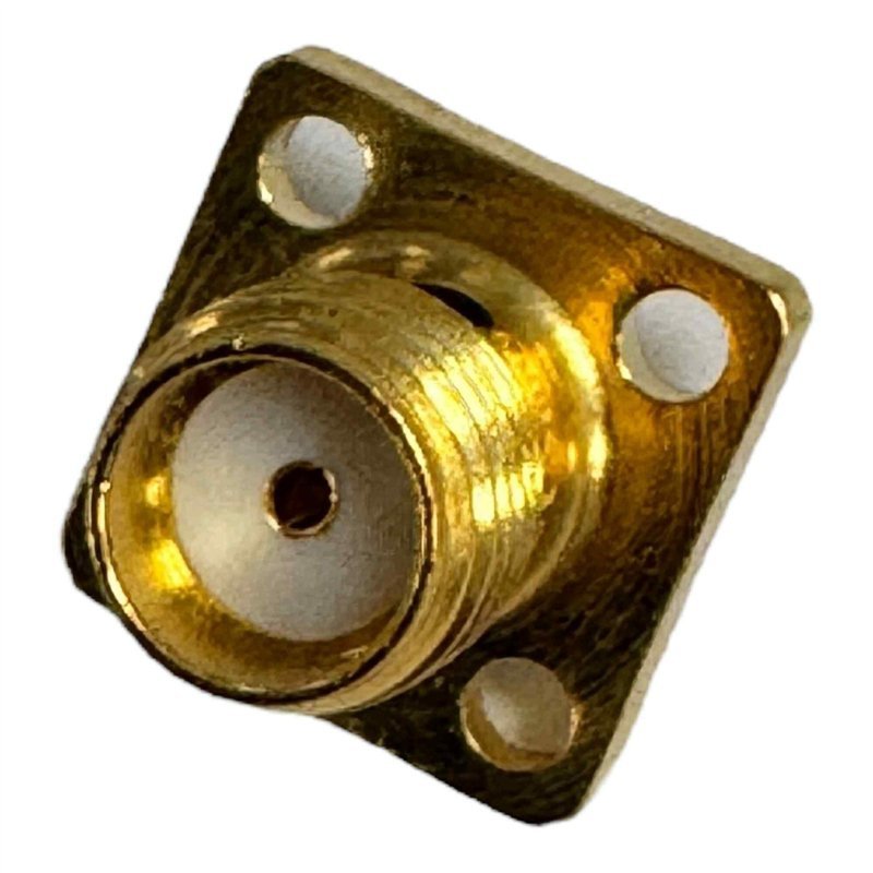 CDI 5922C RF Connector 4 Hole Flange Connector Panel Mount SMA(f)