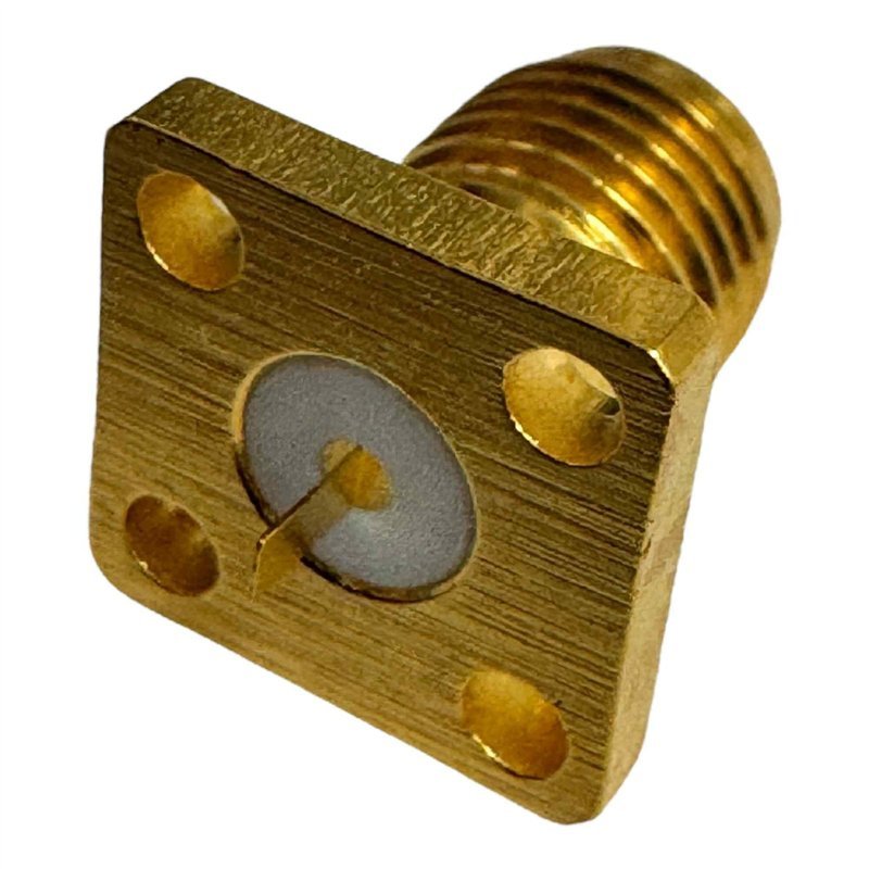 CDI 5922C RF Connector 4 Hole Flange Connector Panel Mount SMA(f)