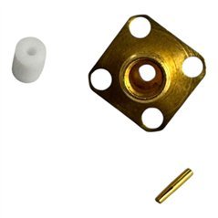 2006-5012-00 Macom RF Connector 4 Hole Flange Connector Panel Mount For RG405 Cable 18GHz