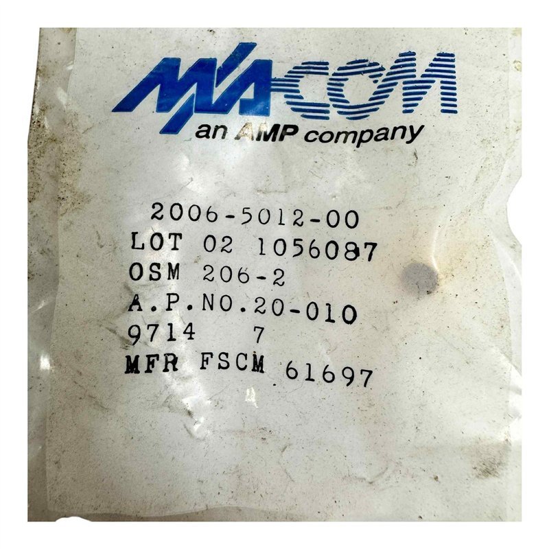 2006-5012-00 Macom RF Connector 4 Hole Flange Connector Panel Mount For RG405 Cable 18GHz