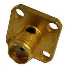 Genex RF Connector 4 Hole Flange Mount Jack SMA (f) 18GHz