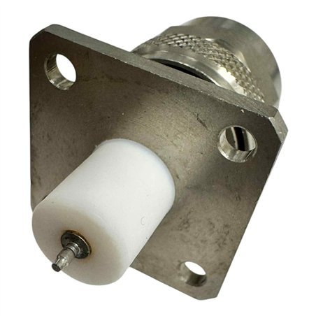 RF Connector 4 Hole Flange Mount Jack Terminal N Type (m)
