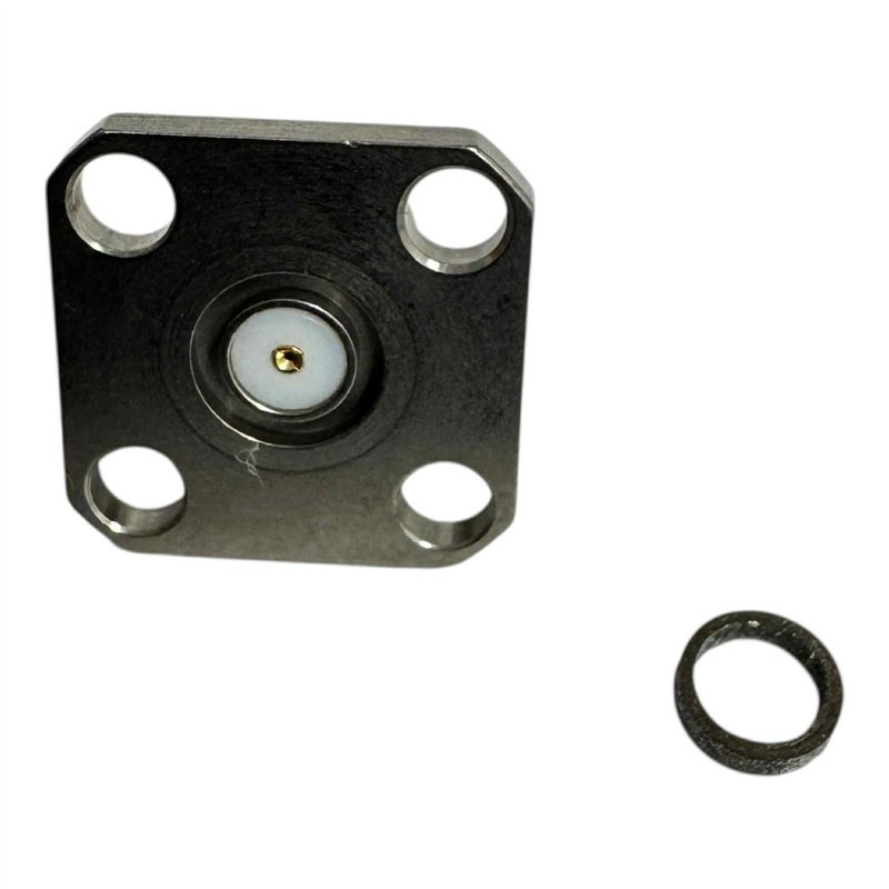 R125411001 Radiall RF Connector 4 Hole Flange Mount Jack Terminal SMA(f) 18GHZ