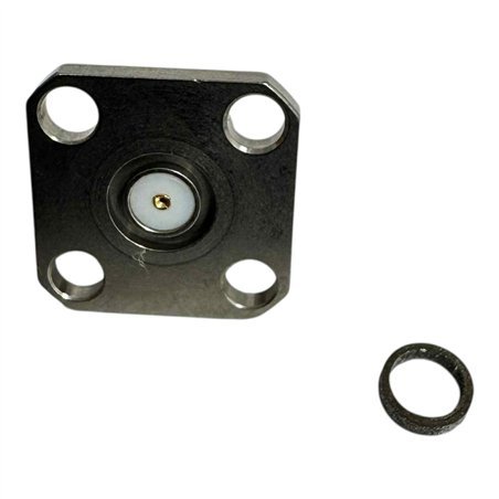 R125411001 Radiall RF Connector 4 Hole Flange Mount Jack Terminal SMA(f) 18GHZ