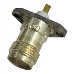 2015001 Genex RF Connector 2 Hole Panel Mount Jack TNC (f)