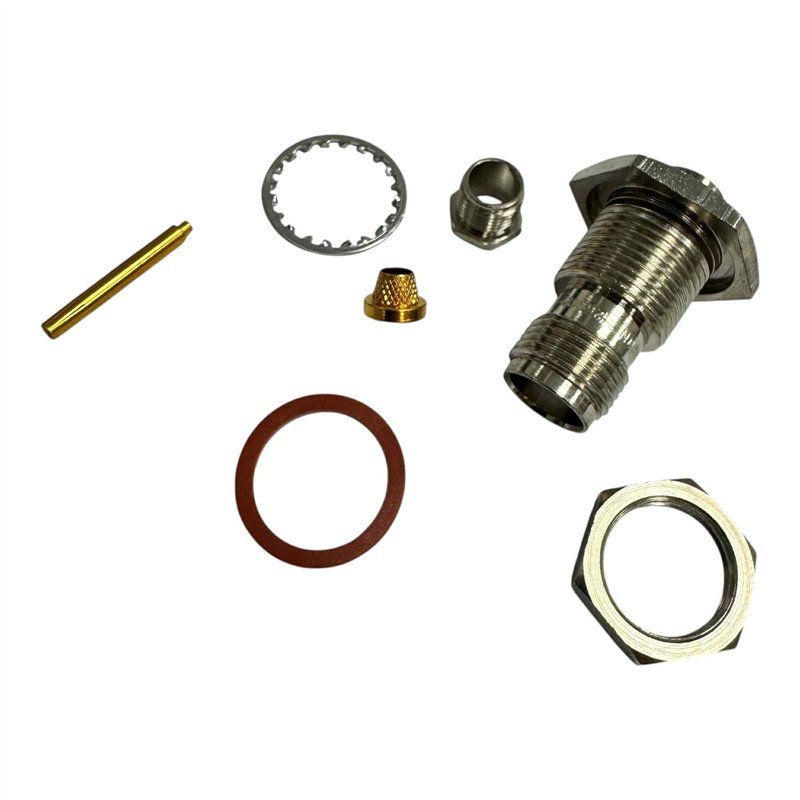 26805 American RF Connector Straight Bulkhead TNC (f)