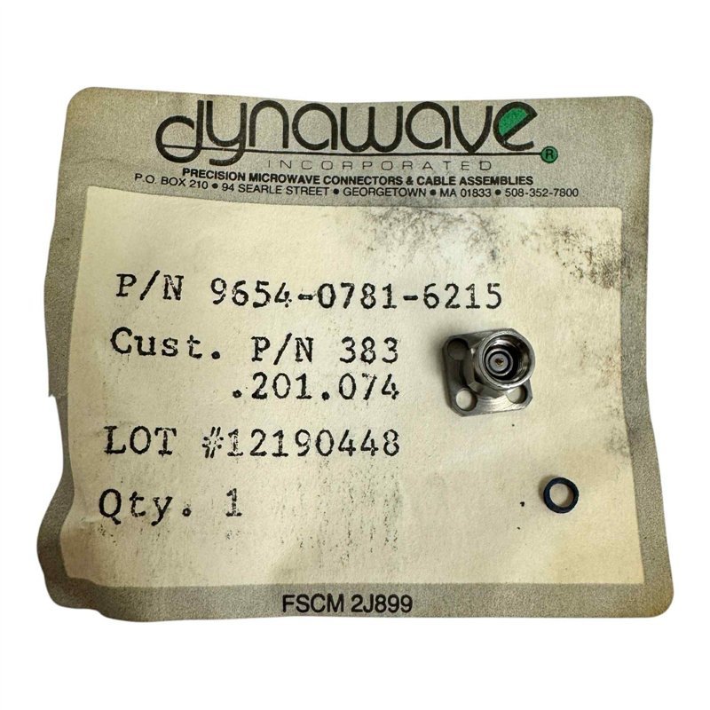 9654-0781-6215 Dynawave RF Connector 4 Hole Flange Panel Mount Jack SSMA (m)  MD-96 46GHz