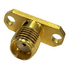 2052-1352-00 Macom RF Connector 2 Hole Flange Panel Mount Jack SMA(f)