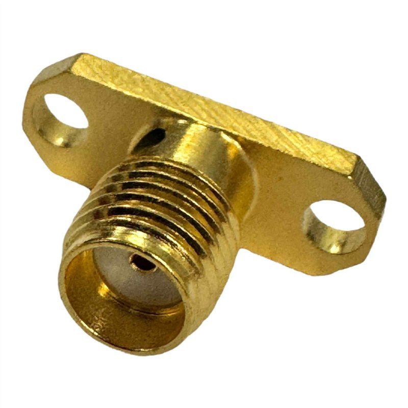 2052-1352-00 Macom RF Connector 2 Hole Flange Panel Mount Jack SMA(f)