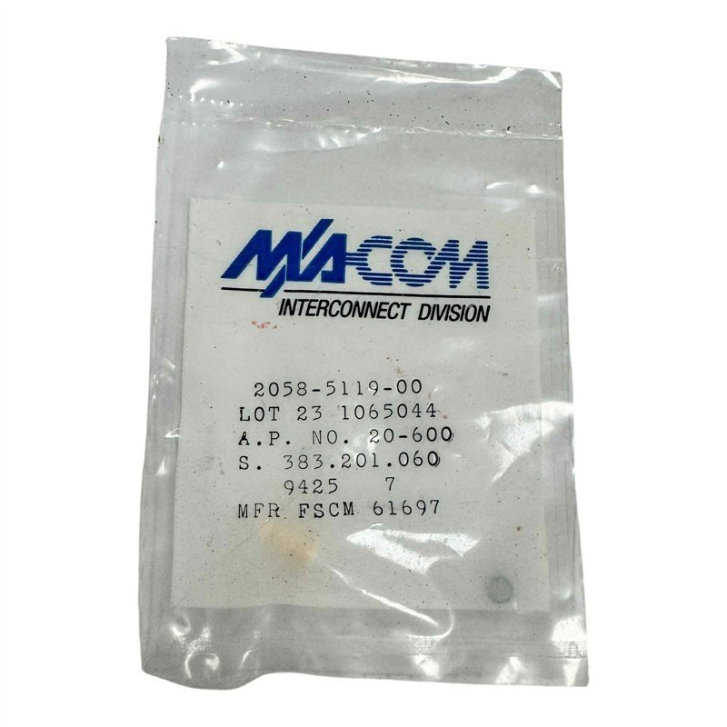 2058-5119-00 Macom RF Connector Straight Jack SMA(f) 26.5GHz
