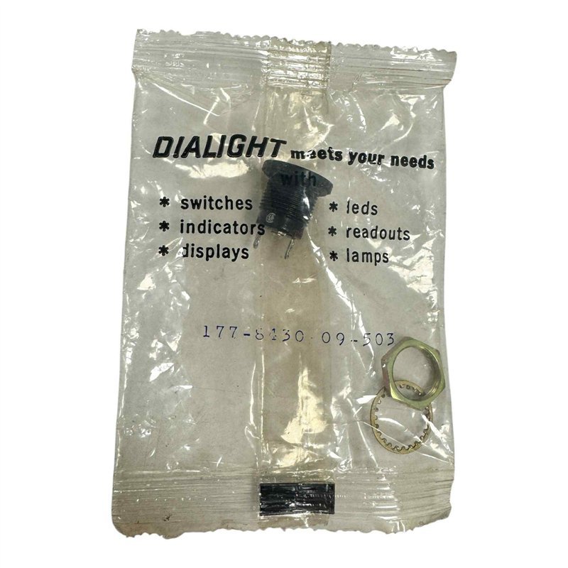 177-8430-09-503 Dialight T-1 3/4 Midget Flange Lamp Holder