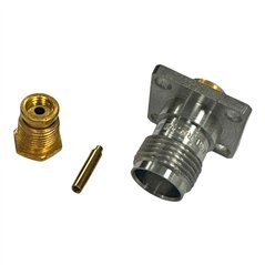 3106-7885-00 Americon RF Connector 4 Hole Flange Panel Mount TNC (f) For RG405/U Cable