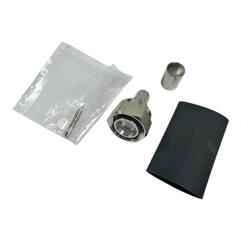TC-400-4310M-X Times Microwave RF Connector 4.3-10 Mini Din Male For FBT-400 Cable