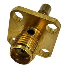 RF Connector 4 Hole Flange Panel Mount Jack SMA (f)