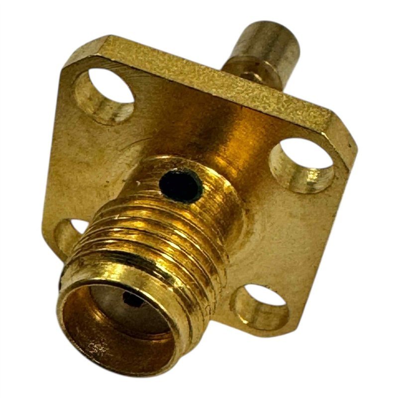 RF Connector 4 Hole Flange Panel Mount Jack SMA (f)