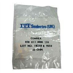 050-011-0000-220 ITT RF Connector Straight Clamp Plug SMC (m)