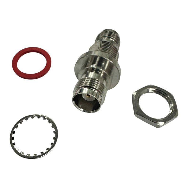 122340 Amphenol RF Connector Straight Bulkhead TNC (f-f) Jack Converter Adapter