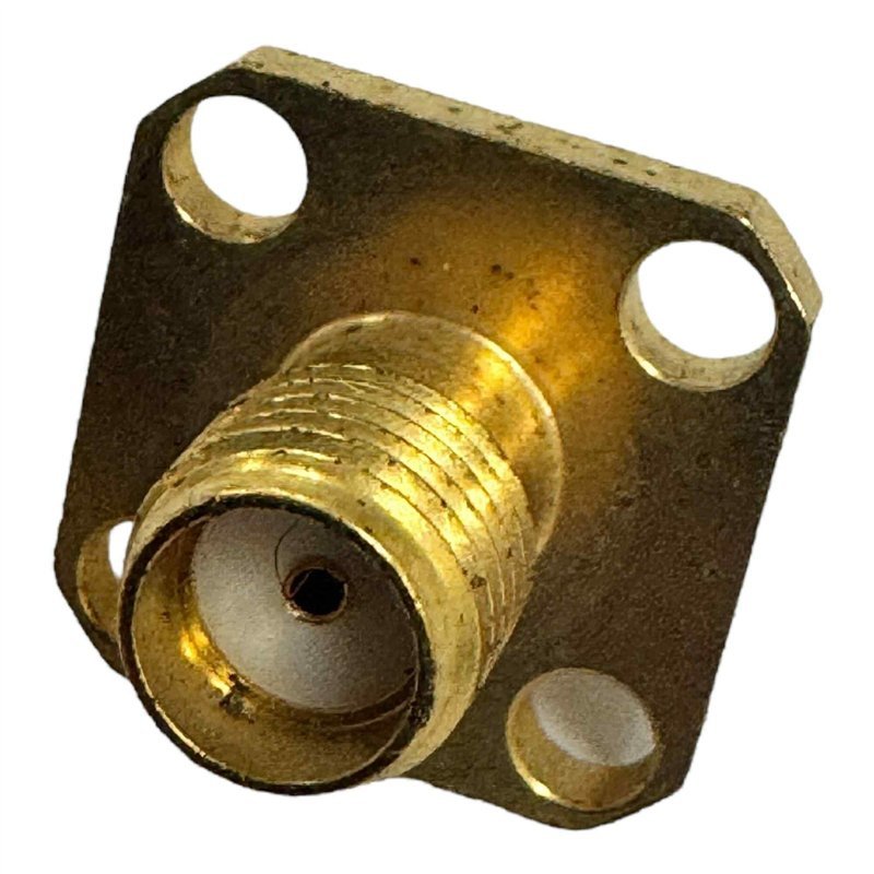 RF Connector 4 Hole Flange Panel Mount Jack SMA(f)