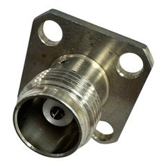 RF Connector 4 Hole Flange Panel Mount Jack TNC (f)