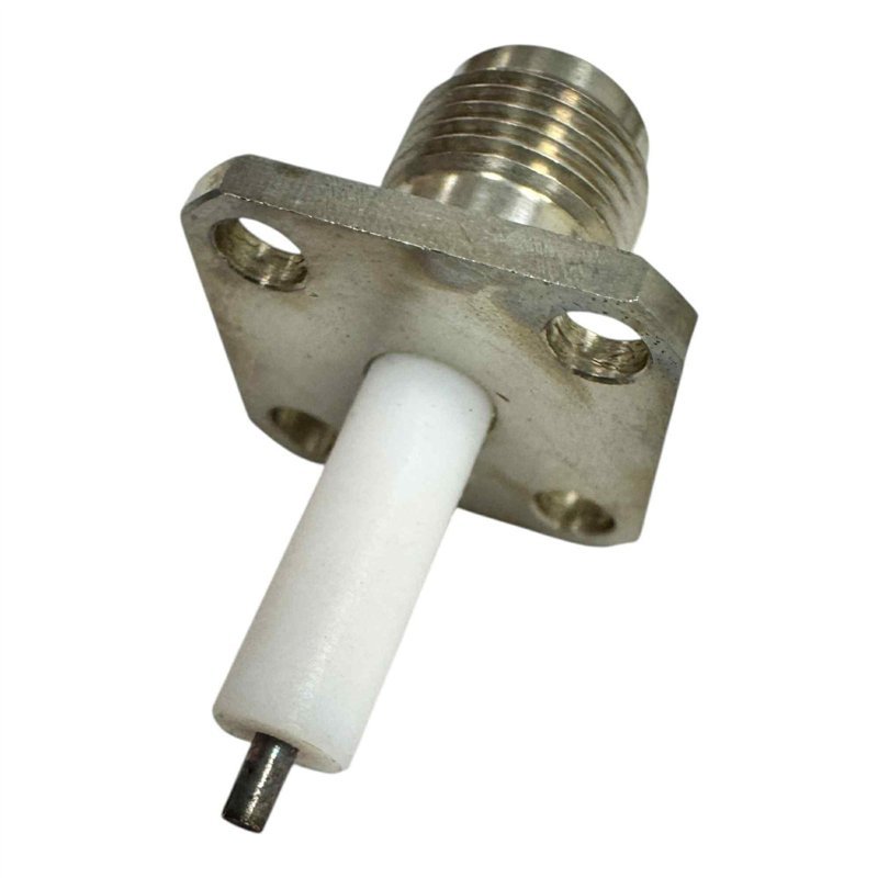 RF Connector 4 Hole Flange Panel Mount Jack TNC (f)