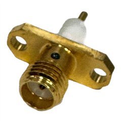Genex RF Connector 2 Hole Flange Panel Mount Jack SMA (f)