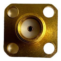 RF Connector 4 Hole Flange Panel Mount Terminal SMA(f)