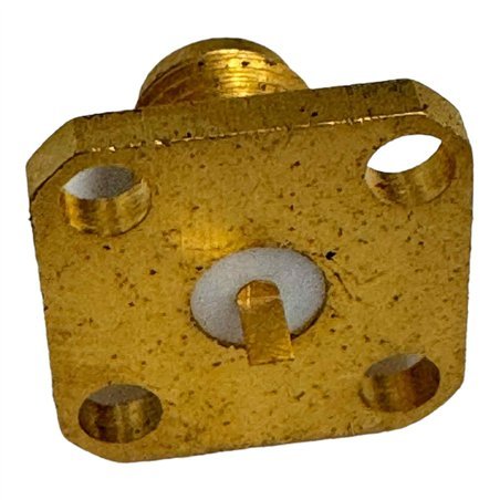 RF Connector 4 Hole Flange Panel Mount Terminal SMA(f)
