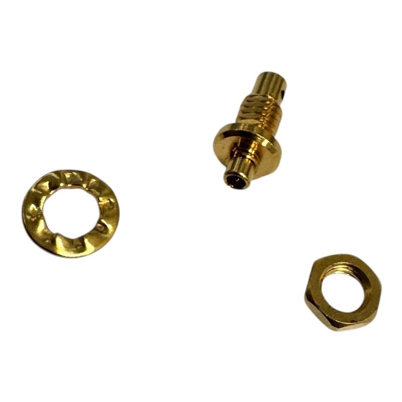 MR932823-B Genex RF Connector Straight Panel Plug MMCX (m) For UT .085 Cable