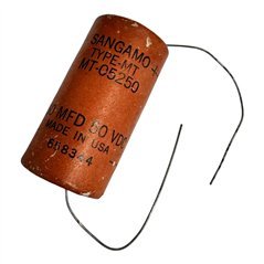 MT-05250 Sangamo Capacitor Axial 250uF 50V 47x24m