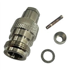 Genex RF Connector Straight Plug N Type (f) For RG58 Cable