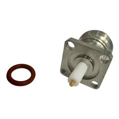 GN0312901-5 Gilbert RF Connector 4 Hole Flange Panel Mount Jack N Type (f)