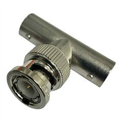 031-208-RFX Amphenol RF Connector TEE Type BNC (m) TO 2 BNC (f) Converter Adapter
