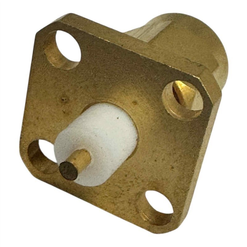 RF Connector 4 Hole Flange Panel Mount Jack SMA (f)