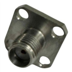 1052523-1 TE Connectivity RF Connector 4 Hole Flange Panel Mount Jack SMA (f)