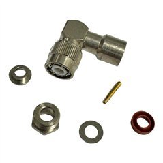 R143156000 Radiall RF Connector Right Angle Plug TNC (m) For RG58 Cable 11GHz