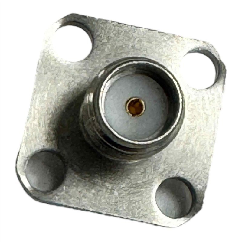 2052-1618-02 Macom RF Connector 4 Hole Flange Panel Mount Jack SMA (f)