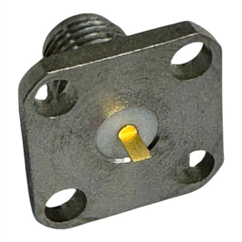 2052-1618-02 Macom RF Connector 4 Hole Flange Panel Mount Jack SMA (f)