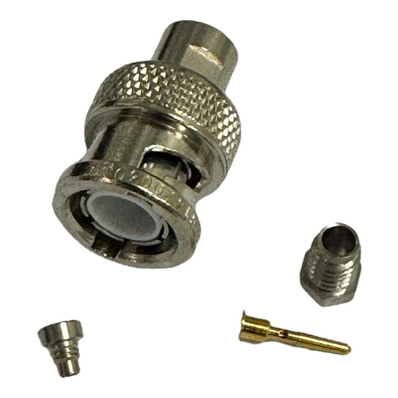 R142004000 Radiall RF Connector Straight Clamp Plug BNC (m) For RG179 Cable 75Ohm 1.5Ghz