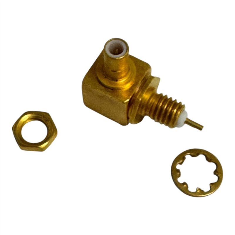 51-047-0000 Sealectro RF Connector Right Angle SMB (m) Panel Mount Jack