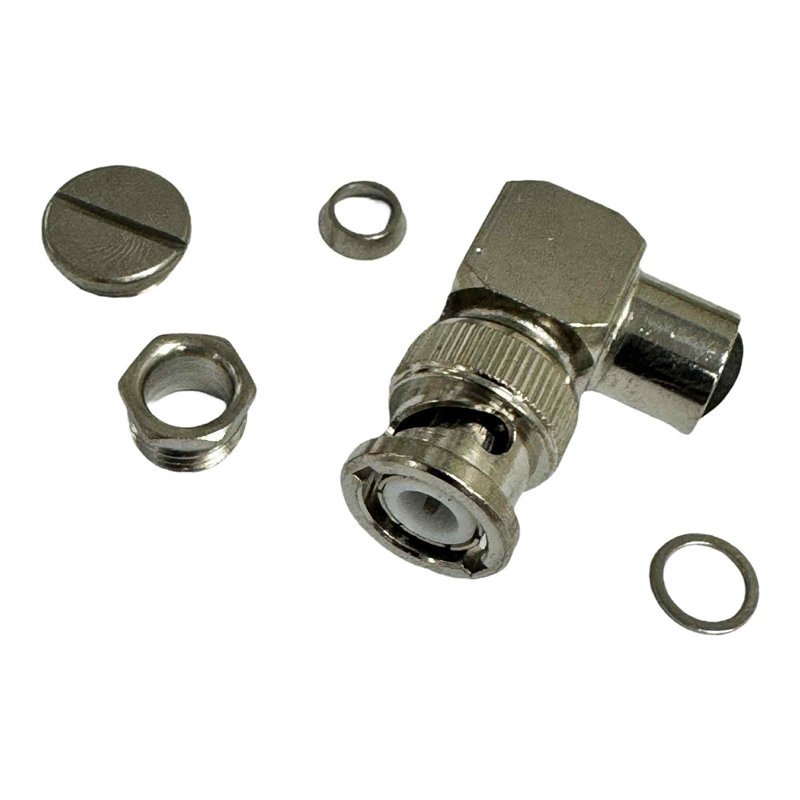 00-8575 Amphenol RF Connector Right Angle Clamp Plug BNC(m) For RG59 Cable