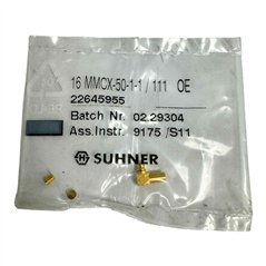 16MMCX-50-1-1/111OE Huber Suhner RF Connector Right Angle Crimp Plug For RG178 Cable